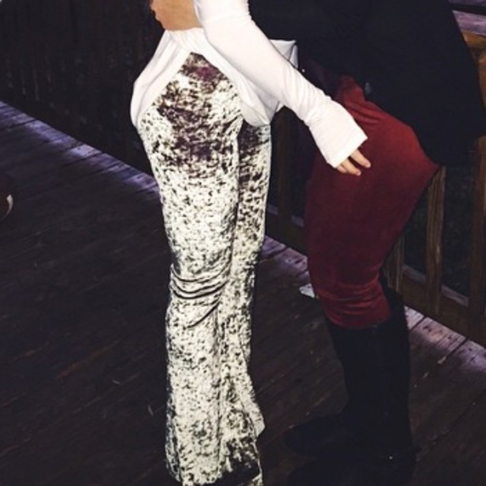 Show me your mumu velvet bell bottoms
